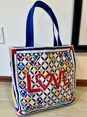 Brighton Cherished Love Canvas Tote Bag 2024